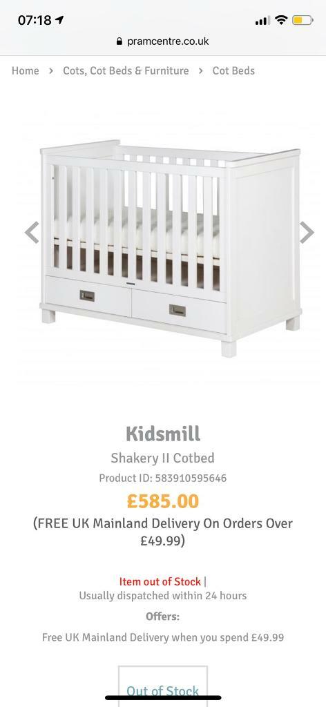 kidsmill cot bed